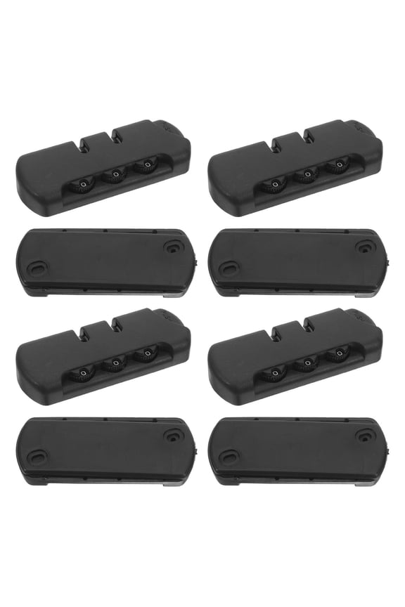 4-Pack Compact Black Resettable Combination Locks for Backpacks, Suitcases, , and Home Security