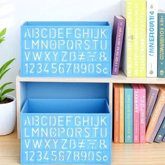 LOLIPPYY 4-Pack Reusable Spray Stencils Set Made of Plastic for Household Painting and Craft Projects