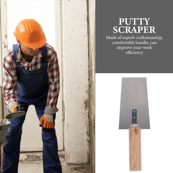 LOLIPPYY 4Pcs Construction Spatula Trowel Set with Rivet Design and High Performance Steel Blades