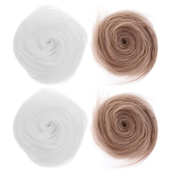 LOLIPPYY 4Pcs Craft Faux Fur Fabric Soft Shaggy Material for Christmas Parties and Stage Use