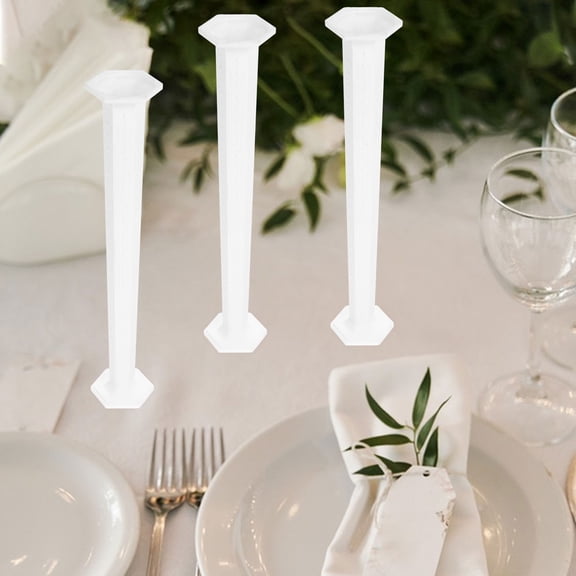 LOLIPPYY 4Pcs Creative Small Roman Pillar Decorations for Home Interior and Wedding Settings