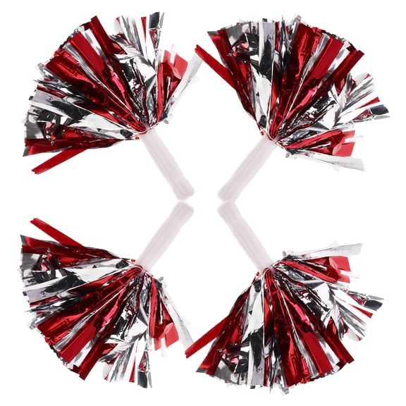 LOLIPPYY 4-Pack Cheerleading Pom Poms for Outdoor Sports, Dance , Events, and Activities