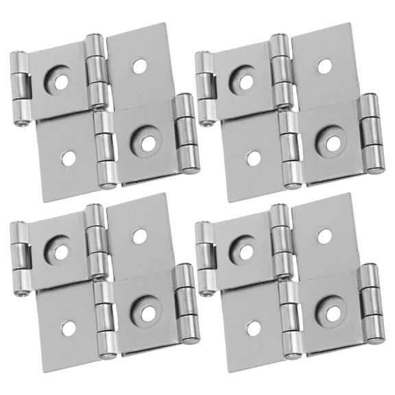 LOLIPPYY 4Pcs Durable Double Swing Door Hinges Iron Material with Solid Connection for Home Use