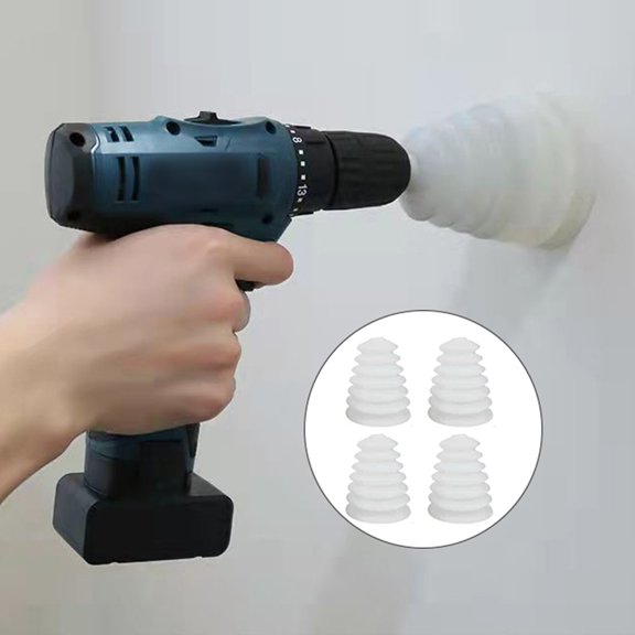 LOLIPPYY 4Pcs Durable Silicone Drill Cover for Hammer and Electric Percussion Drills