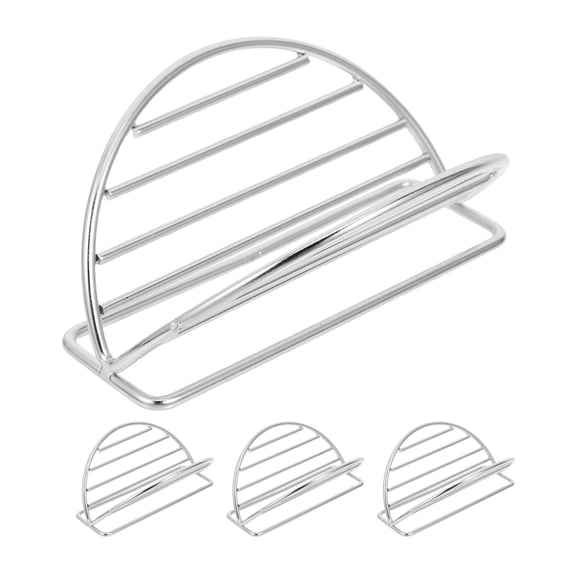 LOLIPPYY 4-Pack Stainless Steel Taco Holders Rack Set, Easy to Clean, Perfect for Kitchen and Restaurant Use