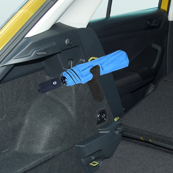 LOLIPPYY 4Pcs Easy Organize Black Car Hanger Umbrella Holder with Adhesive for Car Storage