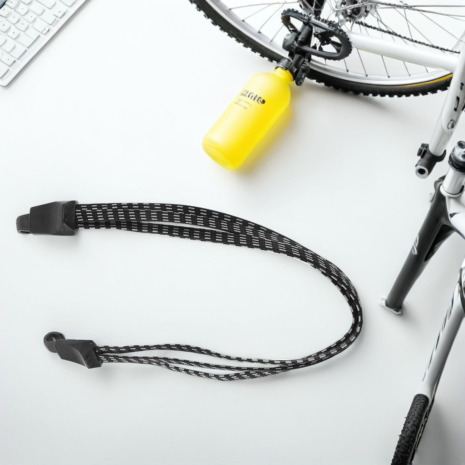 LOLIPPYY 4Pcs Elastic Bike Tie Down Straps Black Compact Adjustable ...