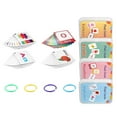 thumbnail image 1 of LOLIPPYY 4-Pack English Flash Cards Assorted Colors Early Learning Study Tool for Home Use, 1 of 8