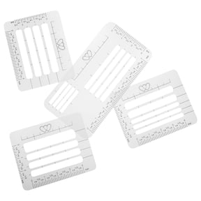 LOLIPPYY Light Grey Addressing Guide Template Set of 4 Pieces with 4 Unique Designs for Letters and Envelopes