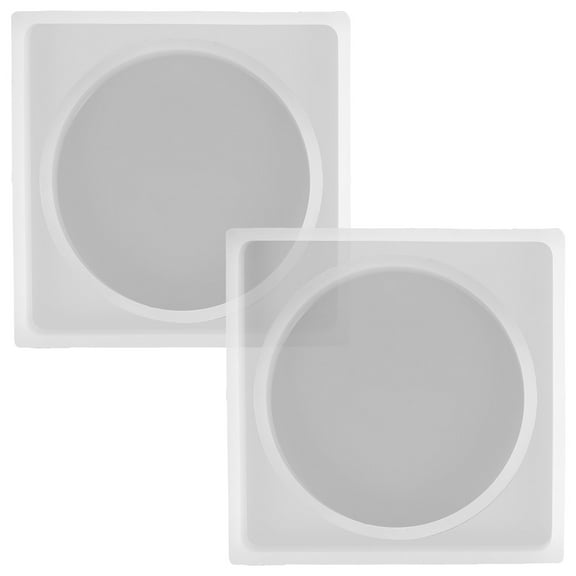 LOLIPPYY 4Pcs Epoxy Moulds Silicone White for DIY Supplies and Home Decoration