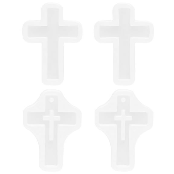 LOLIPPYY 4Pcs Epoxy Silicone Mold for Home DIY Resin Pendants White Easy clean