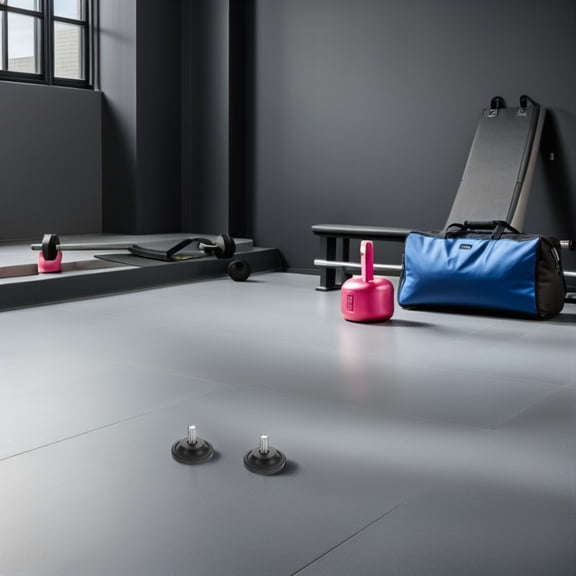 LOLIPPYY 4Pcs Equipment Mounting Hardware Kit Black Threaded Leveling Feet for Fitness Machines