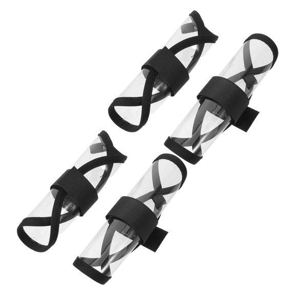 LOLIPPYY 4Pcs Fishing Hook Protector Lure Covers Transparent Bait Wraps for Versatile Hook Sizes