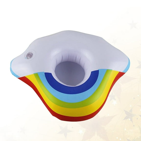 LOLIPPYY 4Pcs Floating Inflatable Cup Holder PVC Cloud Shape for Pool Party and Beach Use