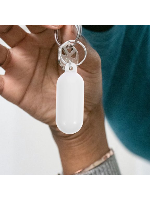 4-Pack Floating Key for Boat Keys, ABS Material with Smooth White , Easy to Spot Water