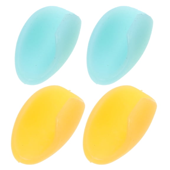 LOLIPPYY 4Pcs Flute Thumb Rest Pads with Antifatigue Silicone Finger Protectors for Music Practice