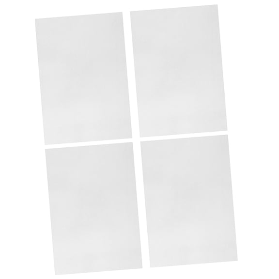 LOLIPPYY 4Pcs Frosted White Heat Shrink Sheets Easy to Shrink Night Glow DIY Craft Supply
