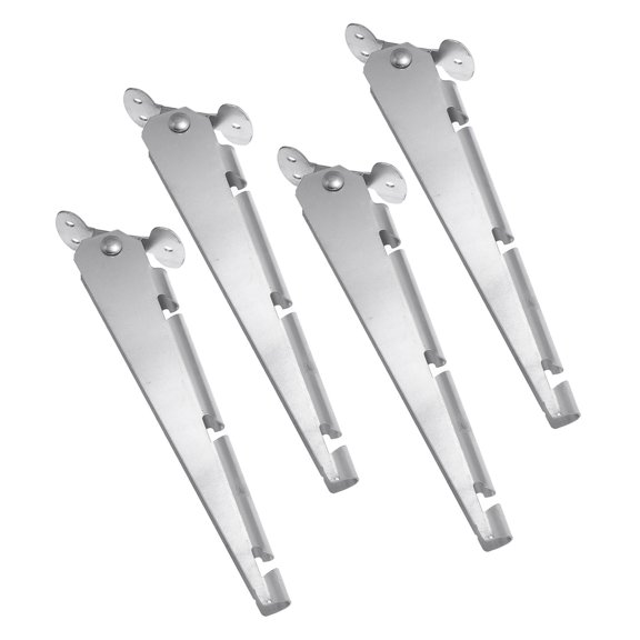 LOLIPPYY 4Pcs Galvanized Barbed Wire Arm Extensions Fence Post Stabilizer for Outdoor Privacy Barrier
