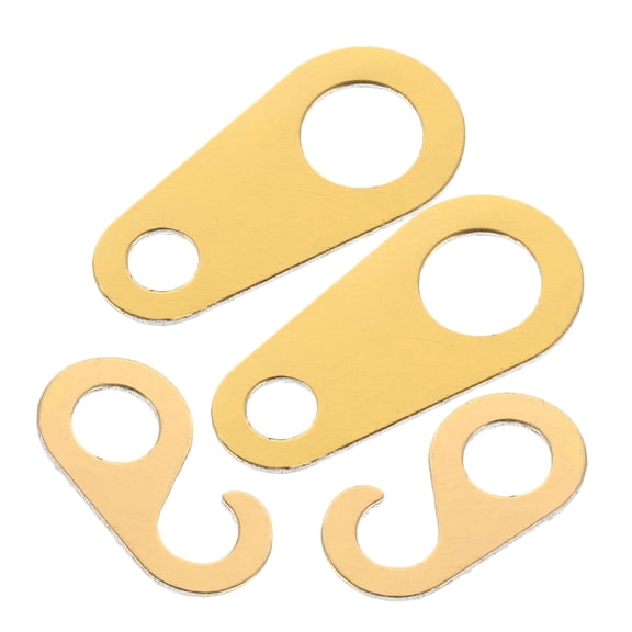 LOLIPPYY Set of 4 Golden Metal Hanging Chain Hooks for Clock Replacement and Wall Decoration