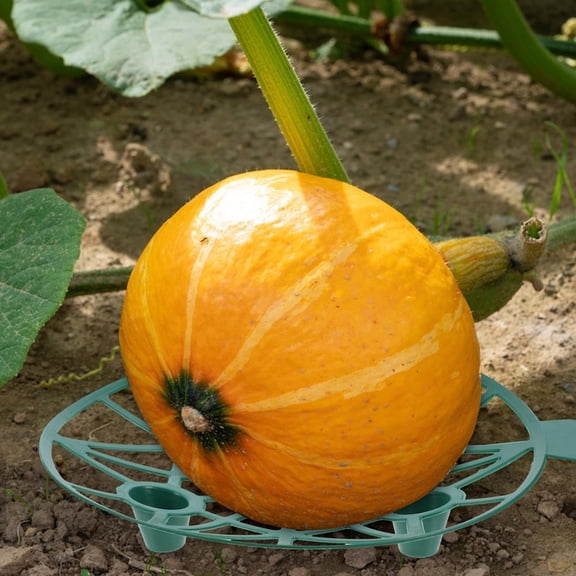 LOLIPPYY 4Pcs Green Plastic Melon Support Stand for Garden Durable Watermelon Holder Tray to Prevent Falling