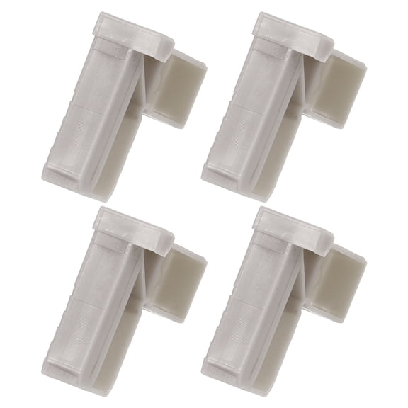 LOLIPPYY 4-Piece Gray Cabinet Corner Brackets, Plastic Angle Brackets for Shelf and Furniture Support