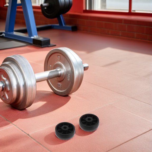 LOLIPPYY 4Pcs Gym Machine Replacement Wheels Plastic Rollers for Treadmills Exercise Bikes