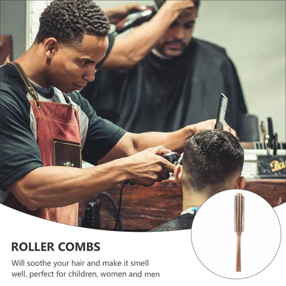 LOLIPPYY 4Pcs Hairdressing Tools Roller Combs for Hair Styling and Static Free Care