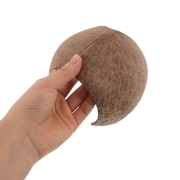 LOLIPPYY 4-Pack Half Coconut Shell Hideouts for , Snake, Hermit Crab Tank - Brown Reptile Habitat Decor