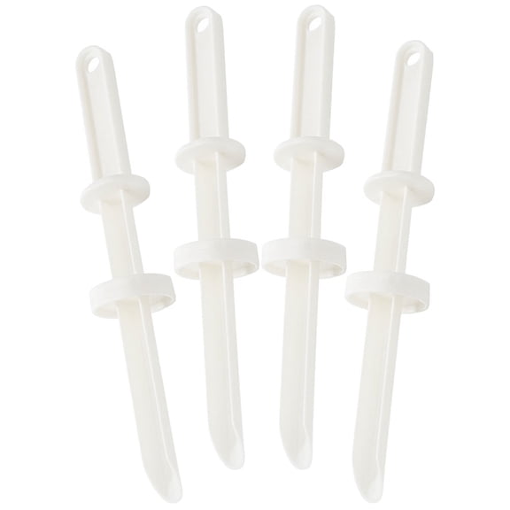 LOLIPPYY 4Pcs Handheld Food Injectors White Kitchen Sausage Stuffers for Convenient Daily Use
