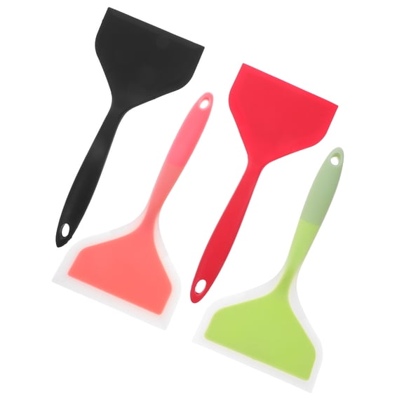 LOLIPPYY 4-Piece Silicone Pancake Flipper Set with Nonstick for Versatile Cooking Use