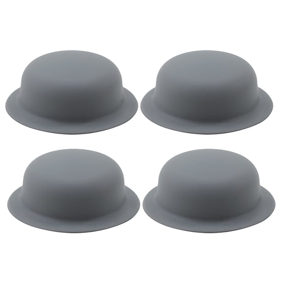 LOLIPPYY 4Pcs Heatproof Silicone Handle Covers for Pot Lid Knobs Universal Fit Grey Kitchen Accessory