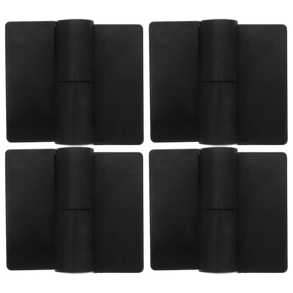 LOLIPPYY 4Pcs Heavy Duty Plastic Gate Hinge Kit with Stainless Steel Locks for Durable Door Support