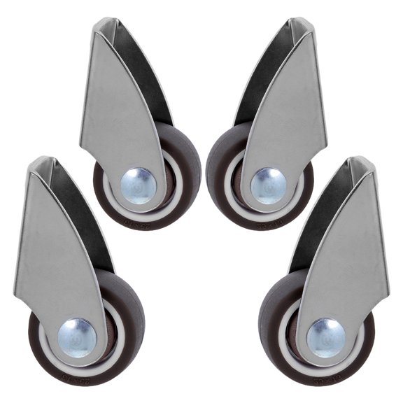 LOLIPPYY 4Pcs Heavy Duty Rubber Replacement Casters for Utility Cart Sliding Barn Door and Tool Box