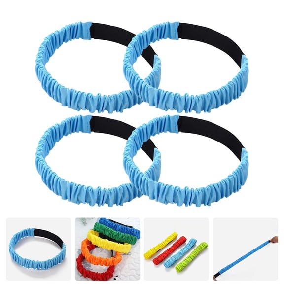 LOLIPPYY 4-Pack High Elastic Three-Legged Race Bands Leg Straps for Team Games and Outdoor Activities