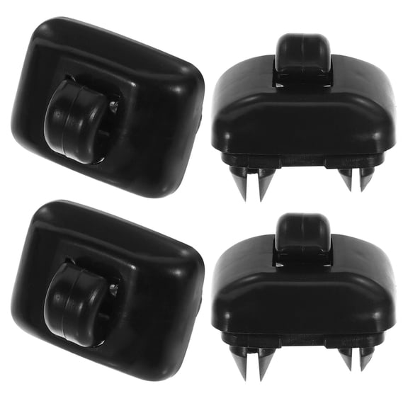 LOLIPPYY 4-Pack Black ABS Sun Visor Clip Holder for Vehicle Interior, Retainer with Easy Installation