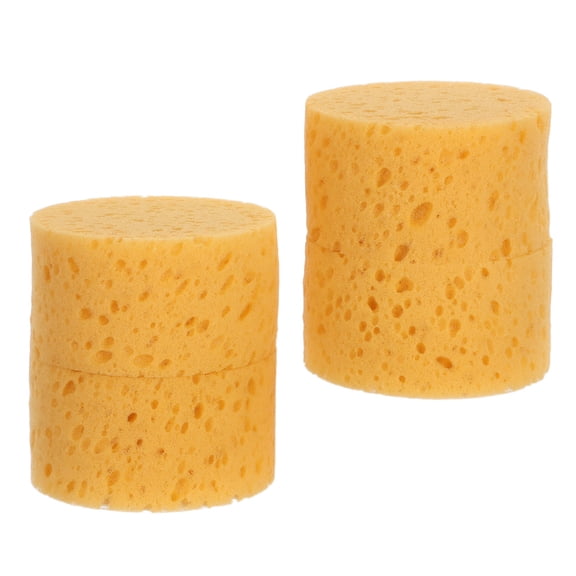 LOLIPPYY 4Pcs Knockdown Texture Sponge for Drywall Repair with Accurate Paint Control and Durable Yellow Material