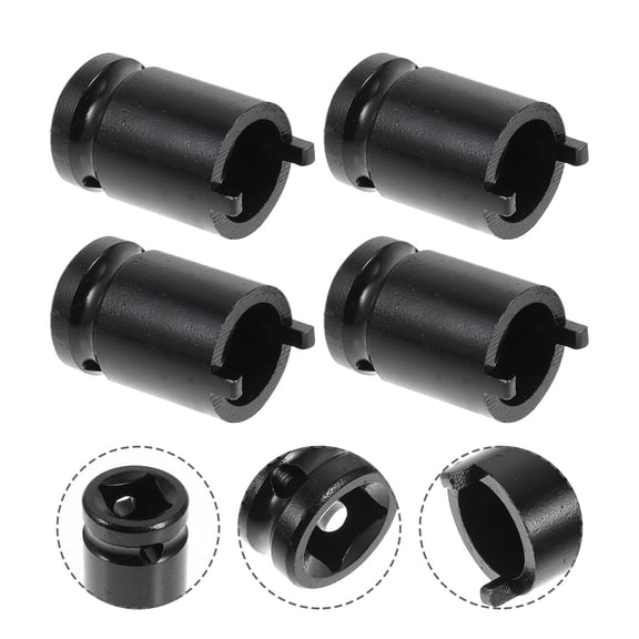 LOLIPPYY 4-Piece Labor Saving Wrench Set, Black Carbon Steel Spanner Wrenches for Home Repair and Maintenance