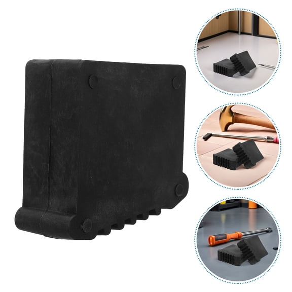 LOLIPPYY 4-Pack Black Rubber Ladder Foot Caps Replacement for Enhanced Step Ladder Stability and Resistance