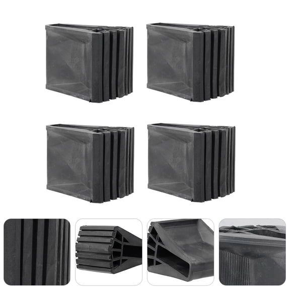 LOLIPPYY 4Pcs Ladder Protector Cover with Thickened Rubber for Construction Site