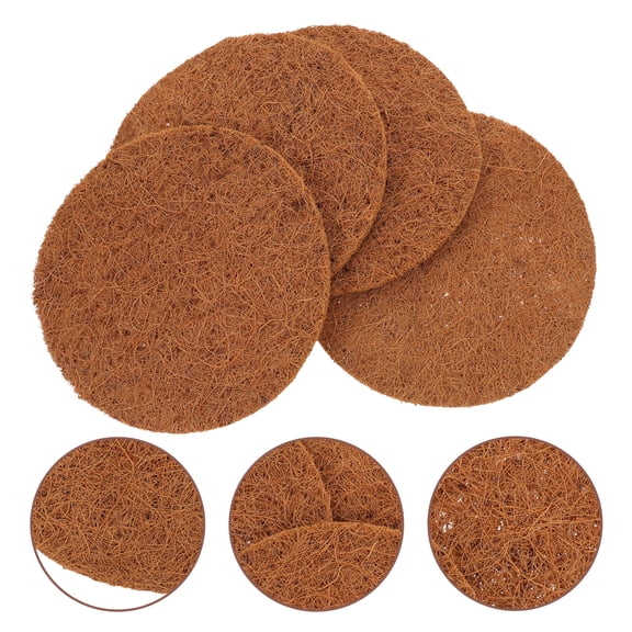 LOLIPPYY Comfortable Pigeon Nesting Mat Light Brown Natural Material for Small Birds and Pets 4Pcs