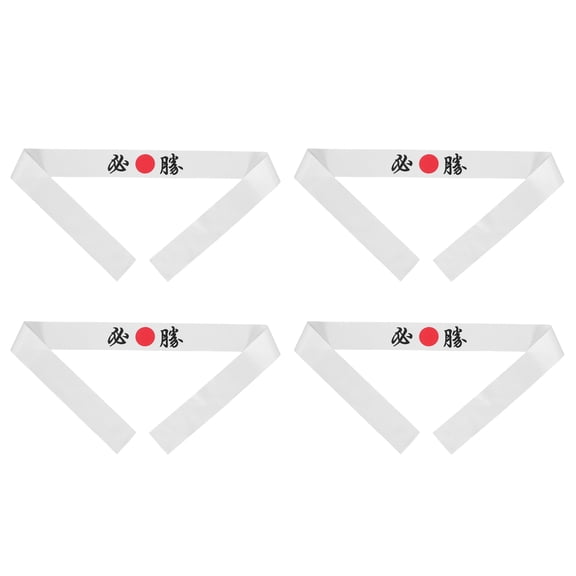 LOLIPPYY 4Pcs Lightweight Japanese Karate Headband with Moisture Wicking for Cooking and Performance