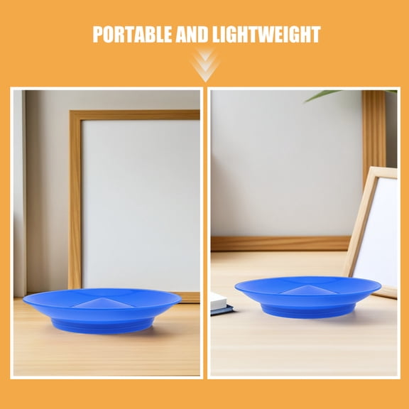 LOLIPPYY 4-Pack Lightweight Plastic Plates with Chopsticks for Parties, Outdoor Events, Family Gatherings, and Stage