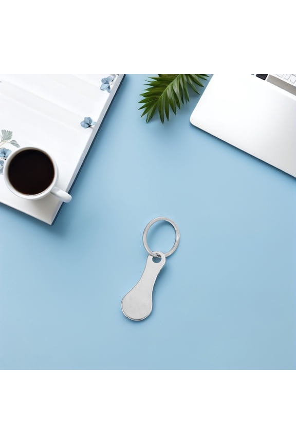 4Pcs Lightweight Stainless Steel Trolley Tokens Convenient for Shopping