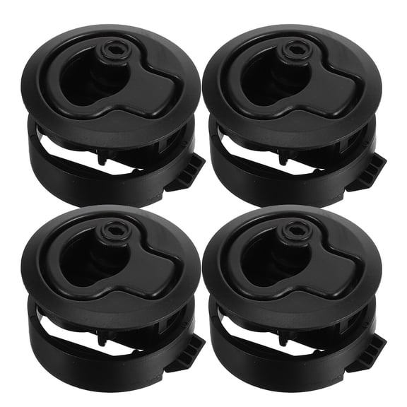 LOLIPPYY 4Pcs Marine Boat Hatch Latch Lock Rubber Flush Pull Slam Latches for Yacht Storage and Deck Compartments