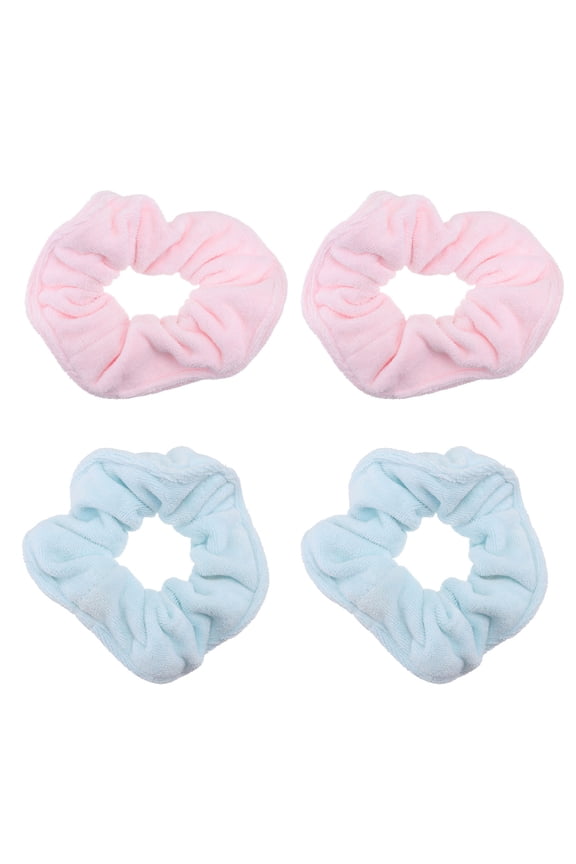 4Pcs Microfiber Hair Scrunchies Absorbent Hair Tie for Quick Drying and Secure Hold