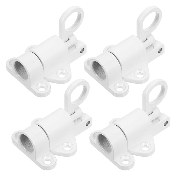 LOLIPPYY 4-Pack Aluminum Alloy Spring Latches for Cabinet Doors with Automatic Self-Closing and Multipurpose Use