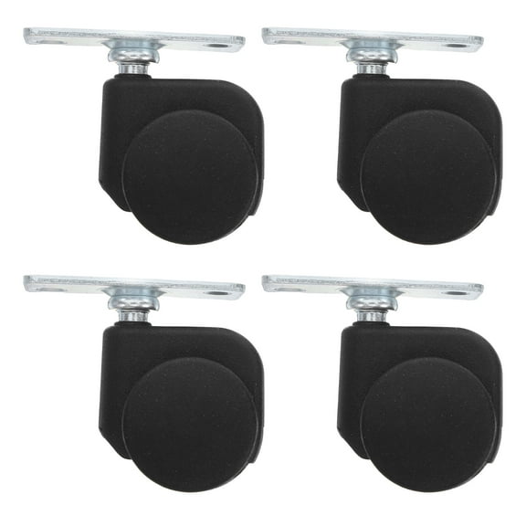 LOLIPPYY 4Pcs Office Chair Wheels Black Heavy Duty Swivel Casters with Brake for Smooth Rolling