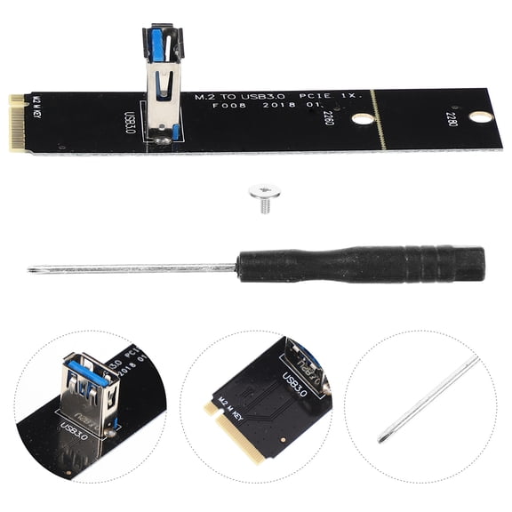 LOLIPPYY 4-Pack PCIe USB 3.0 Expansion Cards for Desktop Computers, Black, Build for Fast and Data Transfer