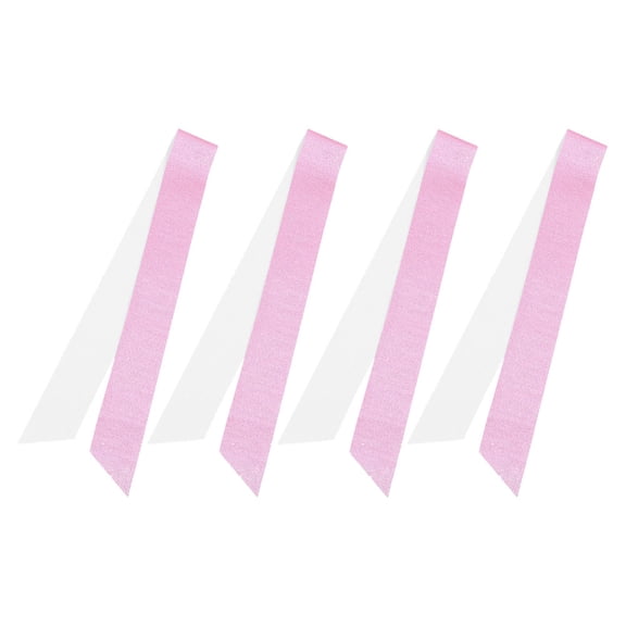 LOLIPPYY 4Pcs Pink Blank Glitter Sashes for Wedding Graduation and Party Photo Props