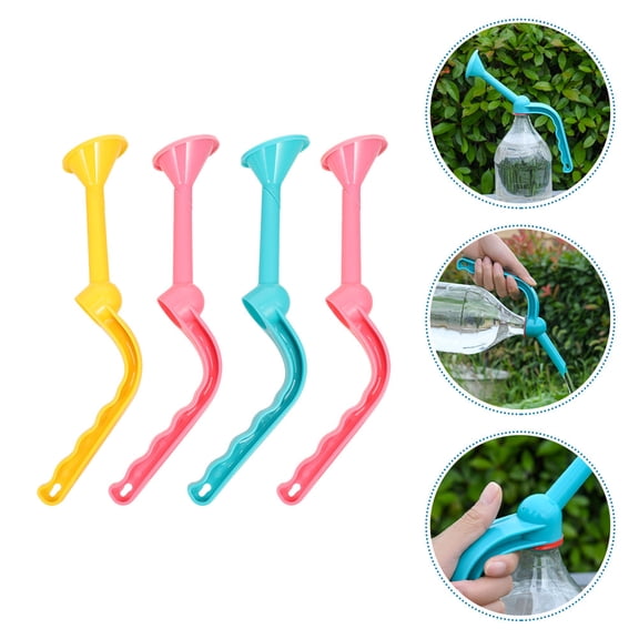 LOLIPPYY 4Pcs Plant Watering Sprinkler Bottle Caps with Long Spout for Succulent and Potted Plants